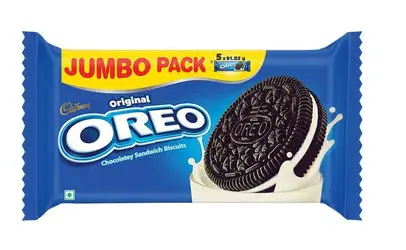 Cadbury Oreo Vanilla Sandwich Cream Biscuits Jumbo Pack